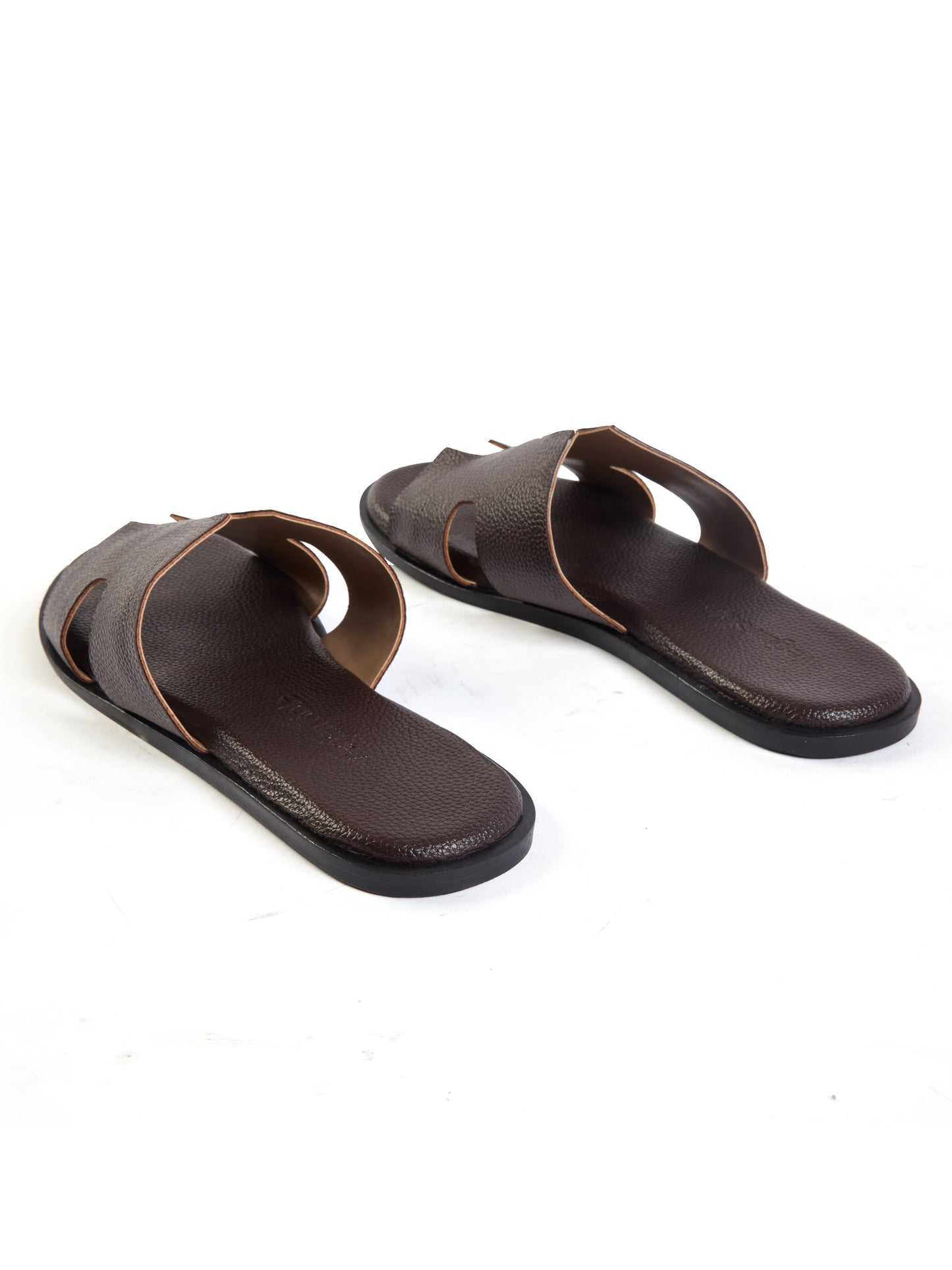 Dark Brown For Him Slides
