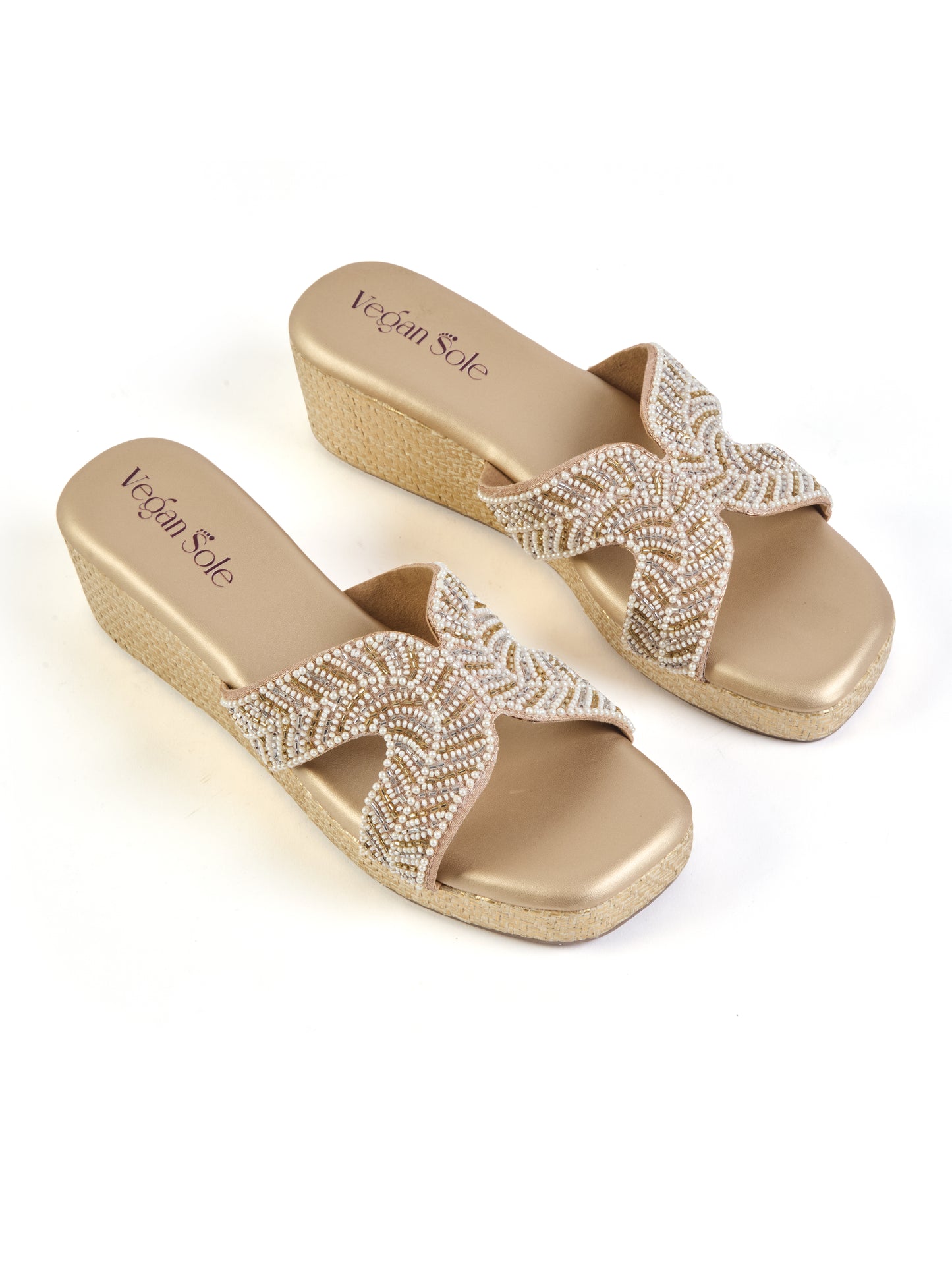 For Her Pearl Platform Heels