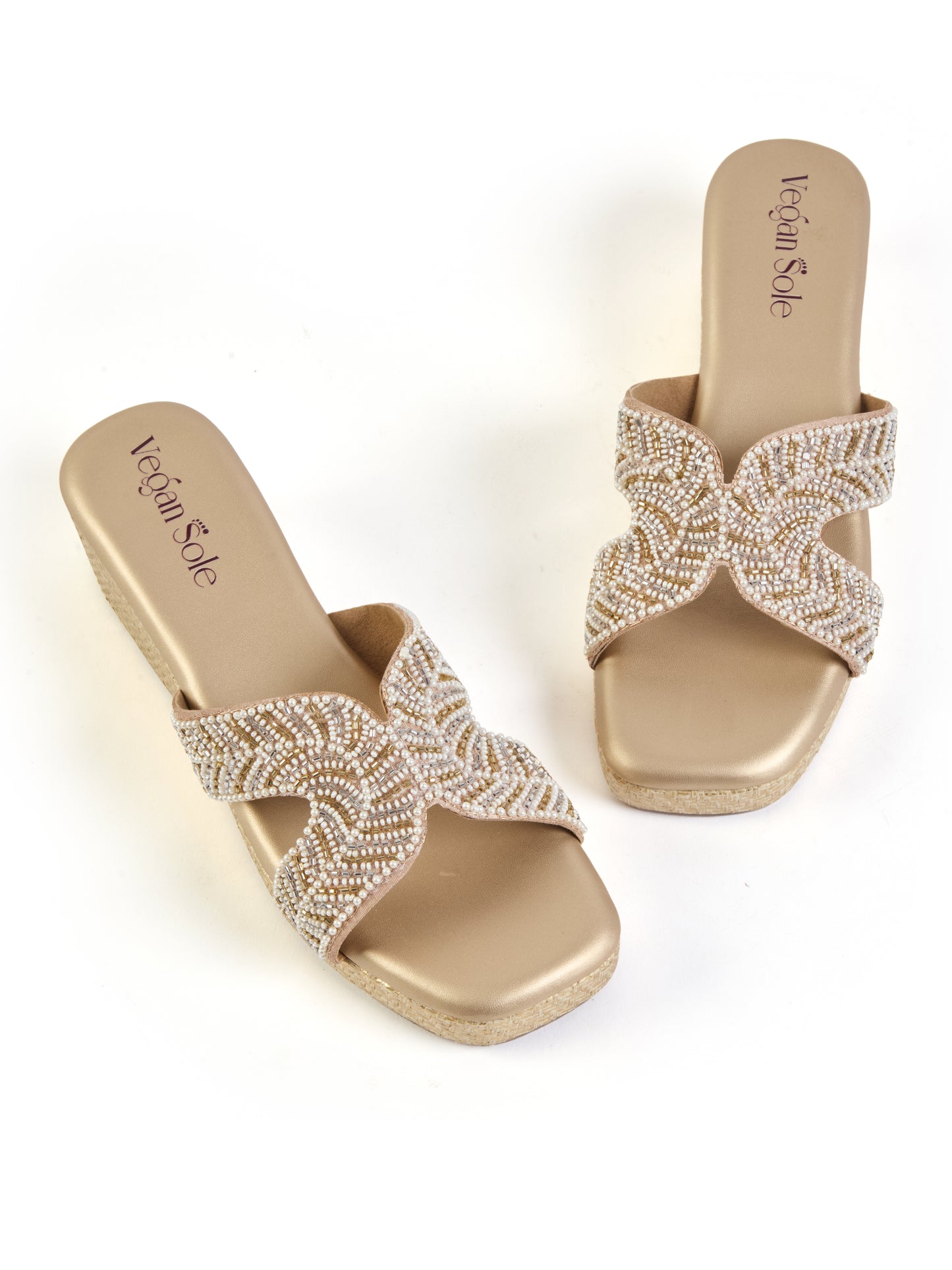 For Her Pearl Platform Heels