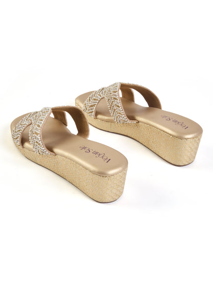 For Her Pearl Platform Heels