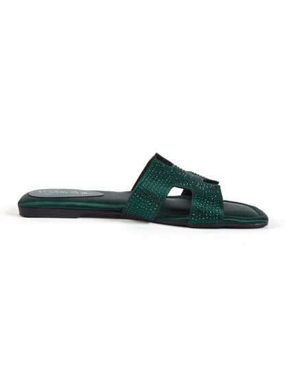 For Her Crystal Flats