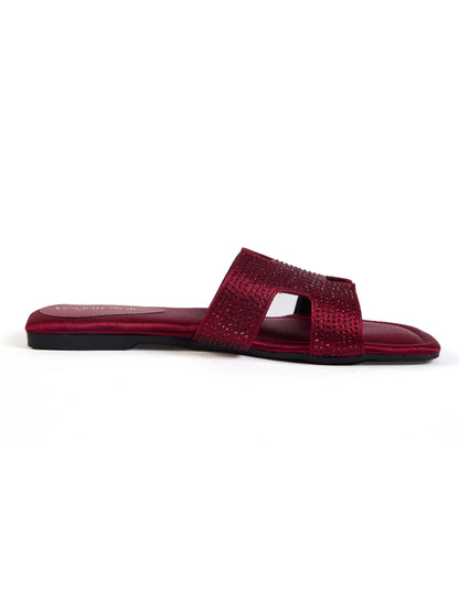 For Her Crystal Flats