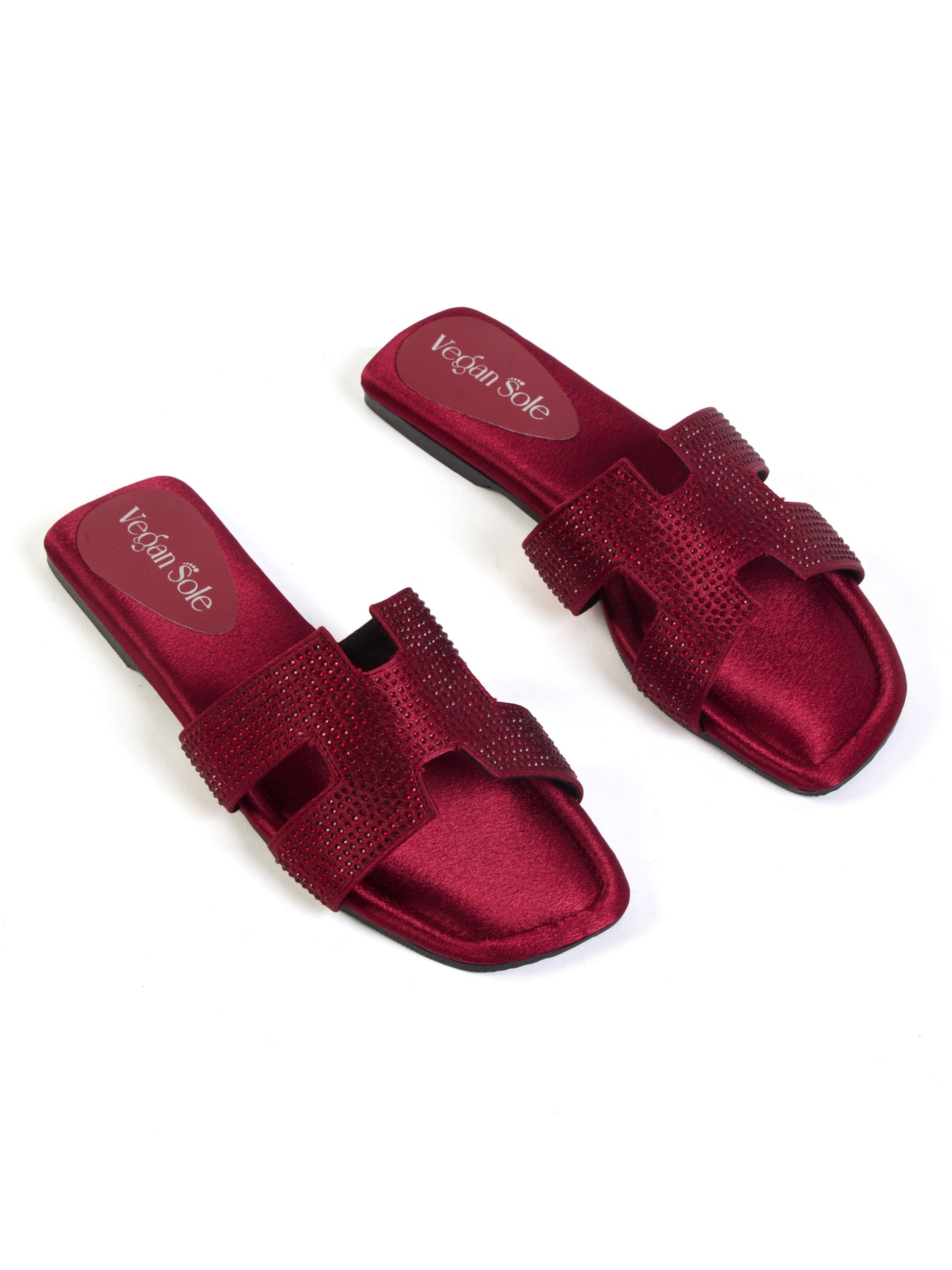 For Her Crystal Flats