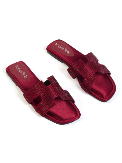 For Her Crystal Flats