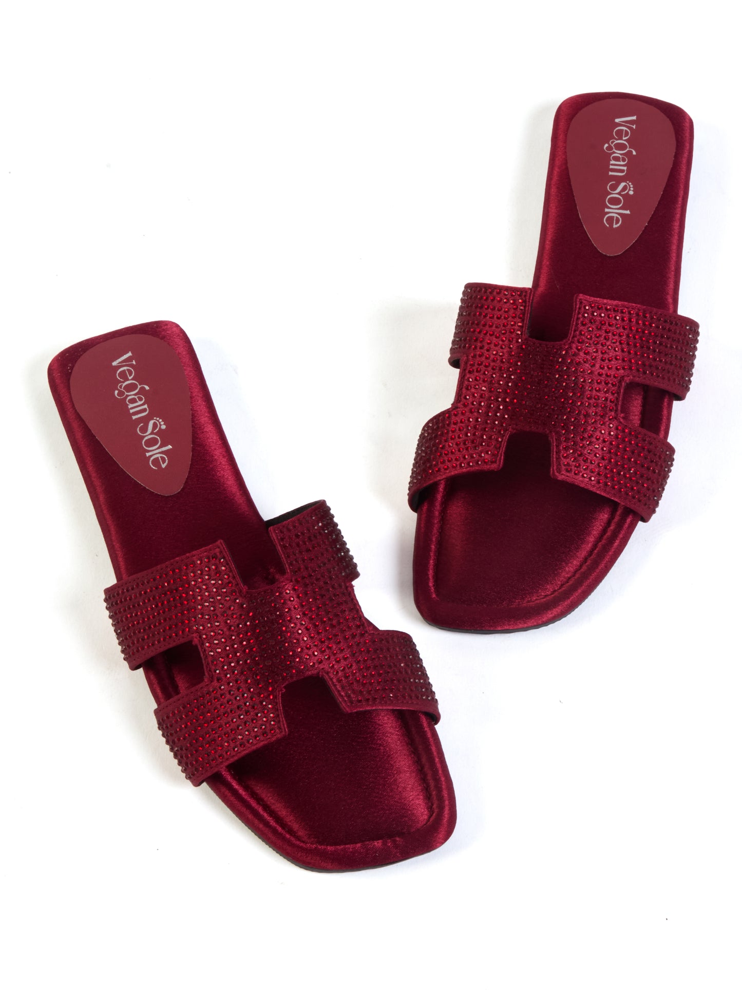 For Her Crystal Flats