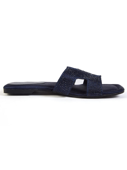 For Her Crystal Flats