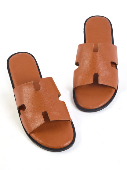 Tan For Him Flats