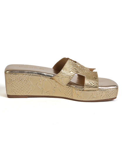 For Her Golden Heels