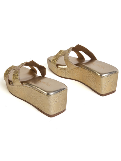 For Her Golden Heels