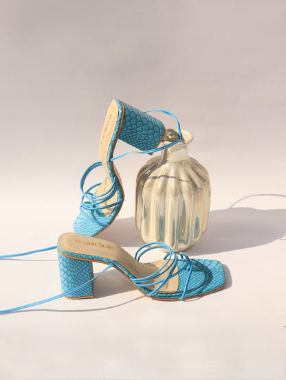 Rectangle Tie-Up Heels
