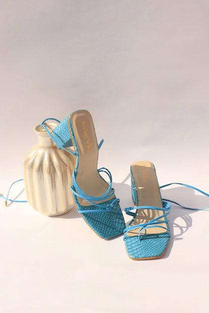 Rectangle Tie-Up Heels